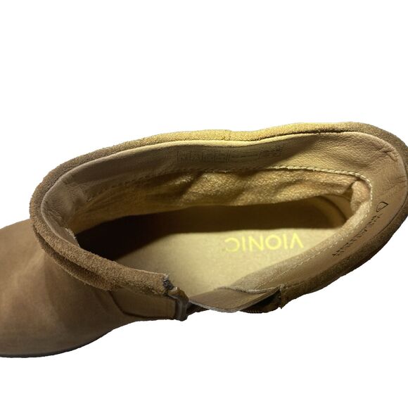 Womens Vionic Size 9.5 Boots Brown Suede Slouch Ankle Weather Resistant Comfort - Picture 12 of 12